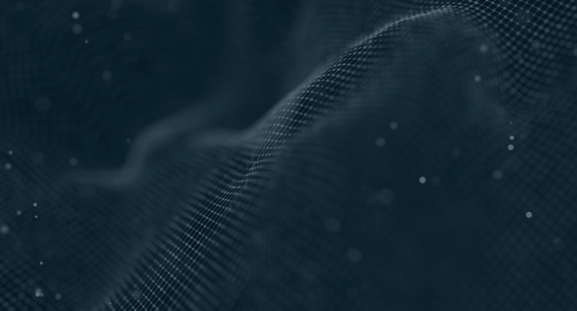 The image shows a dark background with a pattern that resembles a network or digital grid, overlaid with a faint, blurred representation of what appears to be a human face or head, viewed from the side.